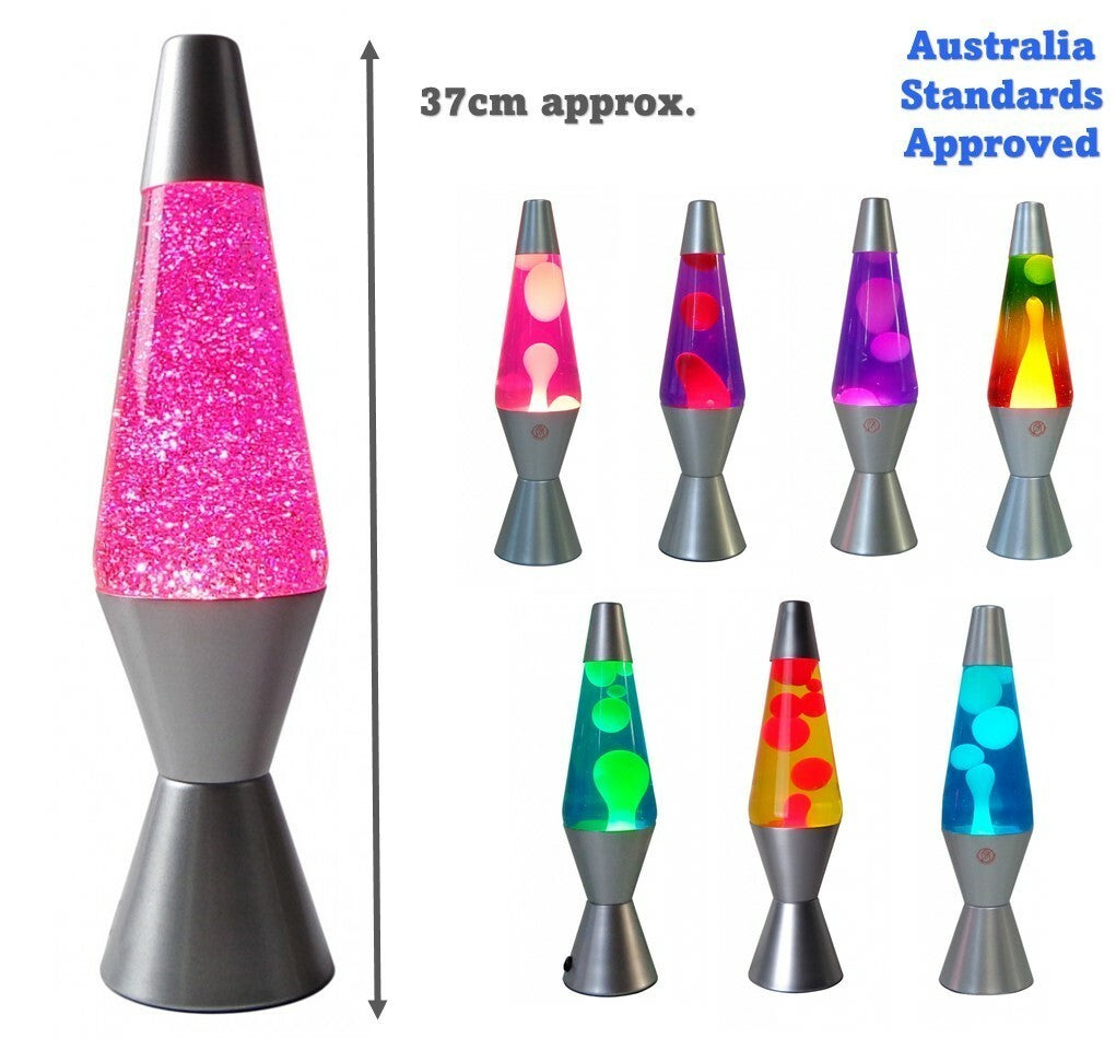 New LAVA LAMP METAL BASE 37CM LIGHT/NIGHT LIGHT/ GIFT
